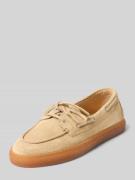 Copenhagen Slipper mit Schnürverschluss Modell 'Suede' in Sand, Größe ...