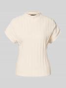 Someday Regular Fit Strickshirt aus Viskose-Mix Modell 'Timea' in Sand...