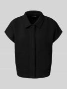 OPUS Sweatjacke mit verdeckter Knopfleiste Modell 'Gesy' in Black, Grö...