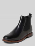 Tamaris Chelsea Boots aus echtem Leder in Black, Größe 36