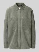 Only Relaxed Fit Cordbluse mit Brusttaschen Modell 'JANINE-RAI' in Sch...