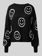 Only Regular Fit Strickpullover aus Viskose-Mix Modell 'MONTANA' in Bl...