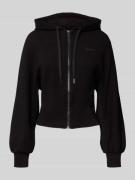 ARMANI EXCHANGE Sweatjacke mit Viskose-Anteil und Kapuze in Black, Grö...