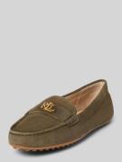 Lauren Ralph Lauren Lederslipper mit Label-Applikation Modell 'BARNSBU...