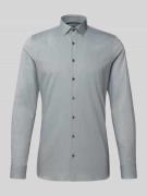 OLYMP No. Six Super Slim Fit Businesshemd mit Kentkragen in Oliv, Größ...