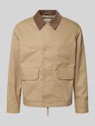 Jack & Jones Premium Jacke mit aufgesetzten Pattentaschen in Sand, Grö...