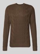 Jack & Jones Premium Strickpullover mit gerippten Abschlüssen Modell '...