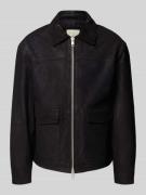 Jack & Jones Premium Lederjacke mit Zweiwege-Reißverschluss Modell 'LE...