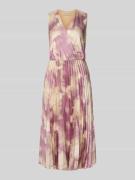 Rinascimento Cocktailkleid in Midilänge in Falten-Optik in Altrosa, Gr...