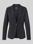 Zero Blazer mit Reverskragen und Leistentaschen in Black, Größe 34