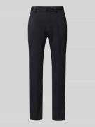 s.Oliver BLACK LABEL Slim Fit Anzughose mit Bügelfalten in Black, Größ...