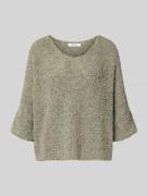 ZABAIONE Relaxed Fit Strickpullover mit V-Ausschnitt Modell 'Em44maa' ...