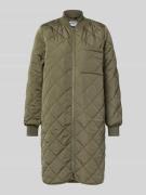 Jake*s Casual Regular Fit Steppmantel mit Stehkragen in Khaki, Größe 3...