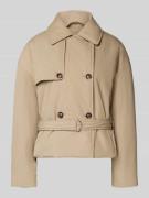 Scotch & Soda Jacke mit Taillengürtel in Sand, Größe L