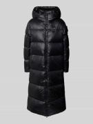 Blauer Usa Daunenmantel mit Kapuze Modell 'CILIA' in Black, Größe S