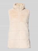 SAVE THE DUCK Wendeweste mit Kunstfellbesatz Modell 'NIVES' in Beige, ...