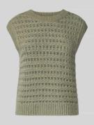 Marc O'Polo Denim Regular Fit Pullunder aus Schurwoll-Mix in Khaki, Gr...