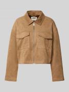 Only Oversized Jacke in Wildleder-Optik Modell 'STINA' in Sand, Größe ...