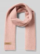 JOOP! Schal mit Label-Patch in Hellrosa, Größe 1