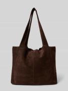 Mango Tote Bag aus Leder in Dunkelbraun, Größe 1