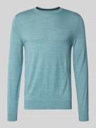 Christian Berg Men Regular Fit Pullover aus Woll-Mix in Schilf Melange...
