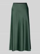 YAS Midirock mit gelegten Falten Modell 'PELLA' in Dunkelgruen, Größe ...