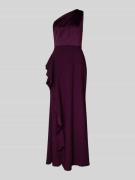 Adrianna Papell Abendkleid im One-Shoulder-Look mit Volants in Bordeau...