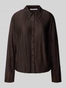 Samsøe Samsøe Regular Fit Bluse mit Plisseefalten Modell 'SAUMA' in Sc...