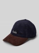 Forét Basecap aus Cord mit Label-Stitching Modell 'HAWK' in Dunkelblau...
