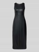 ARMANI EXCHANGE Maxikleid in Leder-Optik in Black, Größe 34