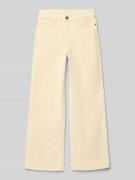 Only Wide Leg Cordhose aus Baumwoll-Mix Modell 'HOPE' in Sand, Größe 1...