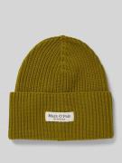 Marc O'Polo Beanie aus reiner Baumwolle in Gruen, Größe 1