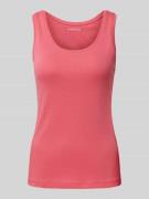 Tom Tailor Slim Fit Tank Top aus Baumwoll-Mix in Pink, Größe XL