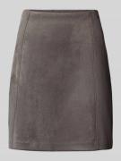 Christian Berg Woman Minirock in Leder-Optik mit rückseitigem Reißvers...