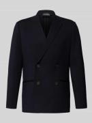 Emporio Armani 2-Knopf-Sakko mit Reverskragen in Marine, Größe 50