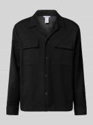 Antony Morato Regular Fit Hemdjacke mit Reverskragen in Black, Größe 4...