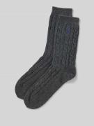 Polo Ralph Lauren Socken mit Label-Stitching in Hellgrau Melange, Größ...