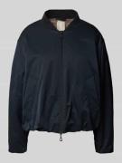 Amber & June Jacke mit Stehkragen in Marine, Größe 38