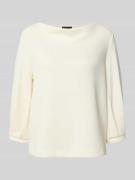 s.Oliver BLACK LABEL Relaxed Fit Sweatshirt aus Modal-Mix in Weiss, Gr...