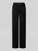 ICHI Straight Leg Stoffhose mit Eingrifftaschen Modell 'KATE' in Dunke...