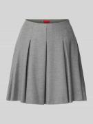 HUGO Regular Fit Mini-Rock aus Flanell MODELL 'RADINA' in Hellgrau Mel...