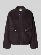 LOLLYS LAUNDRY Jacke mit Stehkragen Modell 'Hawaii' in Schoko, Größe L