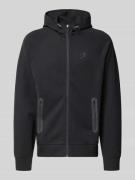 CHAMPION Sweatjacke mit Kapuze in Black, Größe L