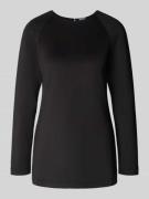 MM Regular Fit Langarmshirt aus Scuba Modell 'UNDICI' in Black, Größe ...