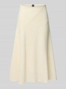 BOSS A-Linien Rock aus gekochter Schurwolle Modell 'VICENA' in Offwhit...