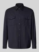 CRUNA Regular Fit Hemdjacke mit Brusttaschen Modell 'Osaka' in Marine,...