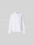 Closed Hemdbluse mit verdeckter Knopfleiste in Weiss, Größe L