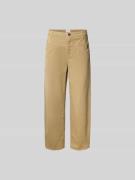 Closed Straight Fit Stoffhose aus Baumwoll-Mix in Sand, Größe 25