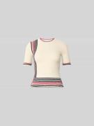 Rabanne Slim Fit T-Shirt in strick-Optik in Marine, Größe L