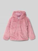 Name It Jacke mit Teddyfell Modell 'MILA' in Altrosa, Größe 104